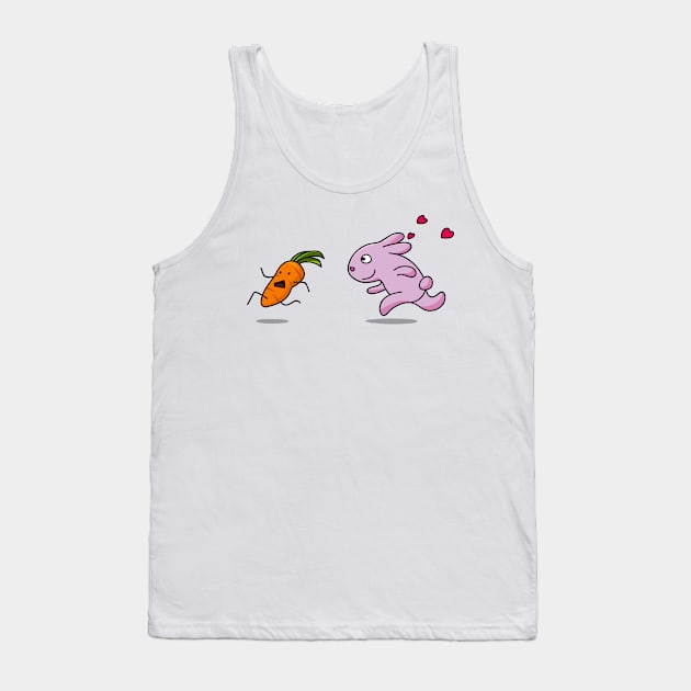 Rabbit and carrot Tank Top by asitha